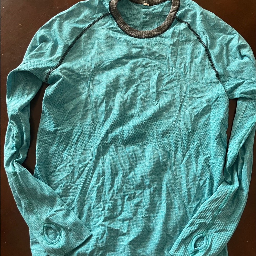 Lululemon Teal Long Sleeve Shirt